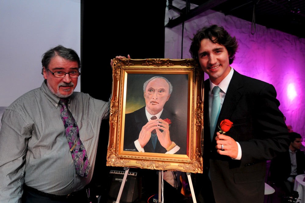Justin Trudeau with Portrait